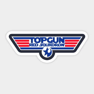 Topgun Mash Up-Red Squadron (Simple) Sticker